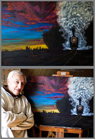 Still Puffin' (Oil)